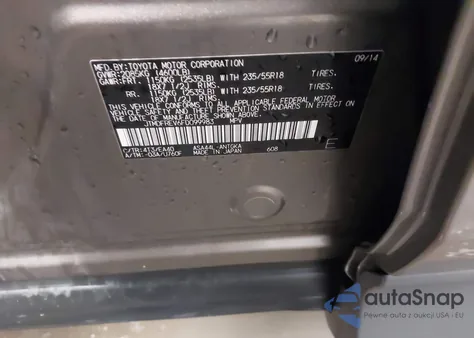 2015 Toyota Rav4 Limited z USA, uszkodzony, nr VIN JTMDFREV6FD099983